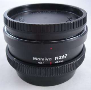 Mamiya RZ67 45mm No.1 82mm 2 extension tube set EXC++  