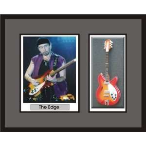  THE EDGE Guitar Shadowbox Frame U2 Musical Instruments
