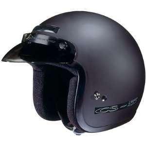    CS 5 Open Face Flat Black Helmet   Size  Medium Automotive