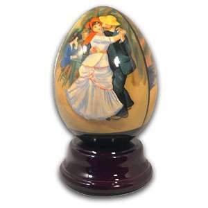  Renoir Hand Painted Reuge Musical Egg 