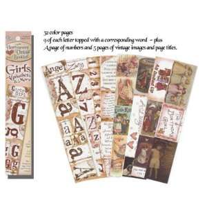  Girls Alphabets and More Heartwarming Vintage Booklet 