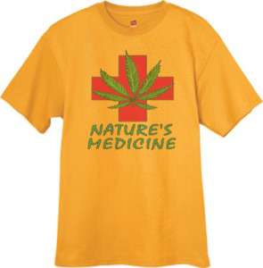 Medical Marijuana Weed Pot 420 Tee Shirt YELLOW T SHIRT  