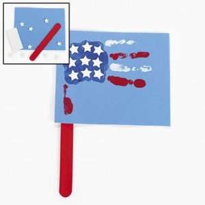  Handprint Patriotic Flag Craft Kit   Craft Kits & Projects 