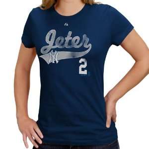  Jeter Ladies Navy Blue Lead Role Player T shirt