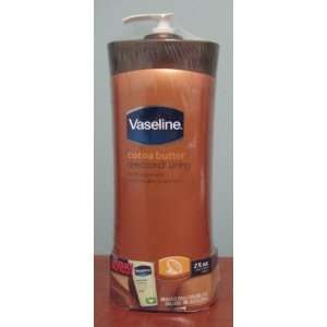 Vaseline Cocoa Butter Deep Conditioning Body Lotion 24.5 Oz + Bonus (2 