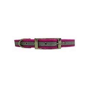    Hot Pink, Houndstooth Ribbon Collar (Size XS)