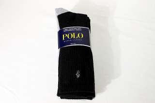 Polo Ralph Lauren Mens 3 Pair Classic Cotton Sport Socks 10 13  