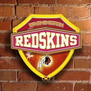 NFL Washington Redskins Football Official Lighted Neon Shield Wall 