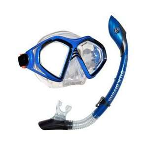  US Divers Admiral 2 LX Mask/Island Dry Snorkel Combo 