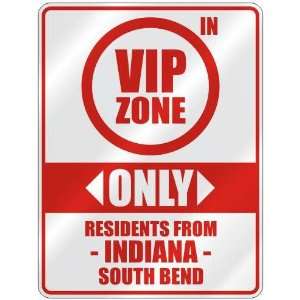   ZONE  ONLY RESIDENTS FROM SOUTH BEND  PARKING SIGN USA CITY INDIANA