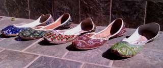 Beaded Indian Khussa Shoes/Slippers  