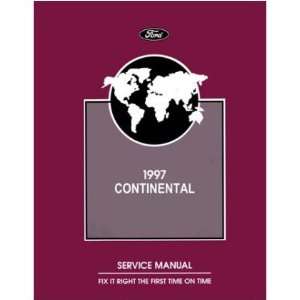  1997 LINCOLN CONTINENTAL Shop Service Manual Book 