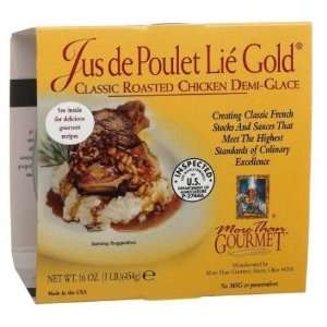   Jus De Poulte Gold, Classic Roasted Chicken Demi Glace, 16 Ounce Pack