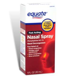 Nasal Four Way, Decongestant Spray, 1 oz   Equate  