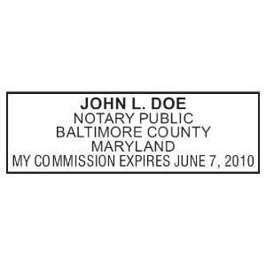  Pre Ink Notary Stamps   Maryland
