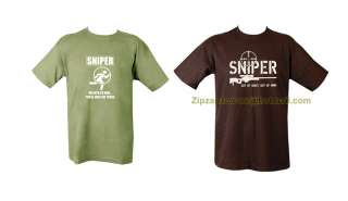   Army Combat T shirt Sniper, Infidel, AK 47 Taliban Hunting Club  