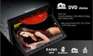 Double Din In Dash Car DVD Player Deck Radio + GPS Nav  