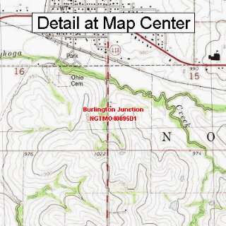  USGS Topographic Quadrangle Map   Burlington Junction 