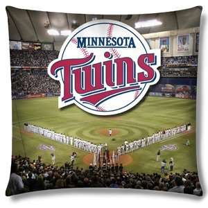   Minnesota Twins MLB Photo Real Toss Pillow (18x18) Sports