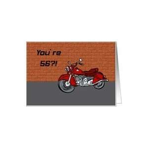  Motorcycle An Antique 56th Birthday Card Card Toys 