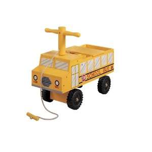    Teamson Pull Able Cars   School Bus Hand Painted Toys & Games