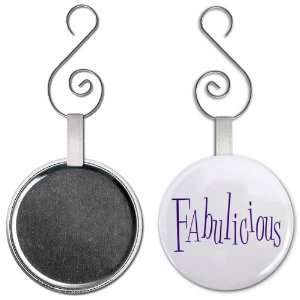   SLANG Fan 2.25 inch Button Style Hanging Ornament 