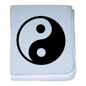  Baby Blanket Sky Blue Yin Yang Black and White Everything 