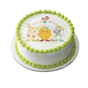    Cute Personalized Easter Friends Edible Cake Image 
