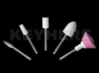 Nail Art Tips Electric Manicure Drill File Tool 5 Bits  