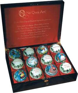 NeQwa Art X Mas 12 Ornament Set, 12 Days of Christmas NeQwa Artist 