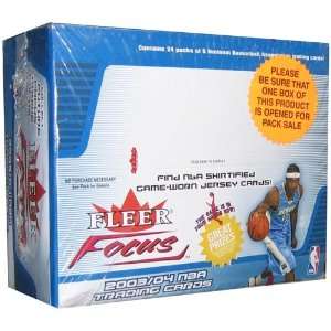  2003/04 Fleer Focus Basketball Retail Box   24P5C Sports 
