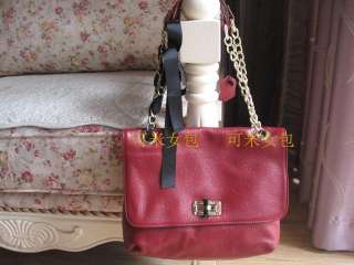 REAL Leather lanvin Style Celebrity chain Handbag Tote Bag Shoulder 