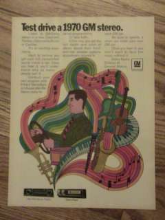 1970 GM STEREO ADVERTISEMENT DELCO RADIO AD COLOR MAN  