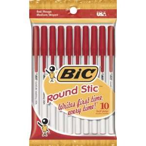  Pk/10 x 24 Bic Round Stic Pens (GSMP101)