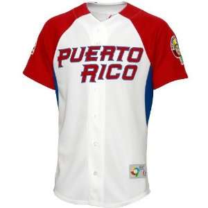 Majestic Puerto Rico 2009 World Baseball Classic White 