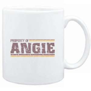  Mug White  Property of Angie   Vintage  Female Names 