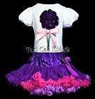   Tutu Easter Outfit * Sweet Princess Birthday Girl * Purple Flower Top