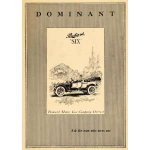  Ad Packard Motor Cars Dominant Six Vehicle Model Auto Detroit Drive 