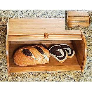 Wood Roll Top Bread Box  Lipper For the Home Kitchen Storage Storage 
