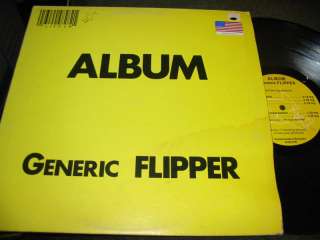 Flipper Generic Album LP VG+ ORIGINAL insert 81 rare   
