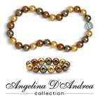 Metal Pearl Bracelet Set  