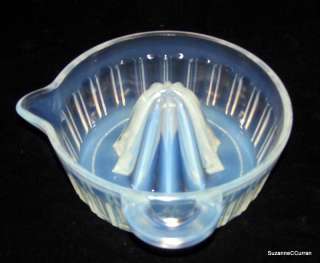 Large Antique Fry Glass Opalescent Reamer  