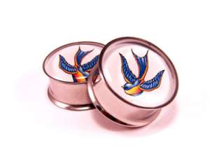 Pair of Swallows Plugs gauges Choose Size new  