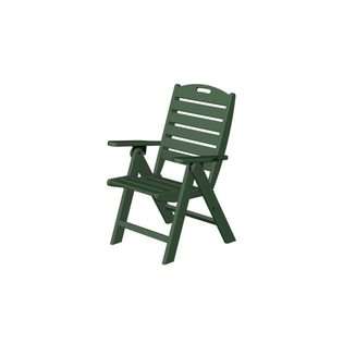   Cape Cod Outdoor Patio Folding High Back Chair   Green 