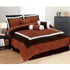   High Quality Micro Suede Brick Color Comforter Set Bedding in a bag