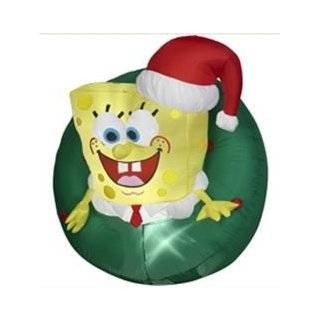 Gemmy 4 Foot Lighted Airblown Inflatable Spongebob Squarepants with 