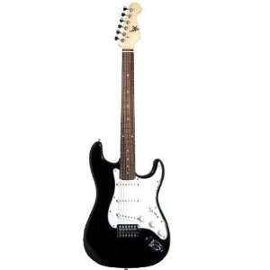  Svk Electric Guitar Solid Body Classic S Style Black 