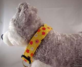 Sparkling Daisy Yellow Dog Collar or Leash  