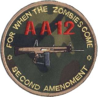 AA12 ZOMBIE KILLER  VINTAGE MILITARY FIREARMS Gun Patch  