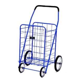 EASY WHEELS Jumbo Shopping Cart, Blue 
